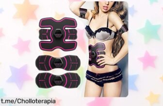 Cinturón tonificador VOANZO con pantalla digital y USB, oferta rebajada para lucir más fuerte sin esfuerzo ¡Este super chollo te está esperando, no lo dejes escapar!