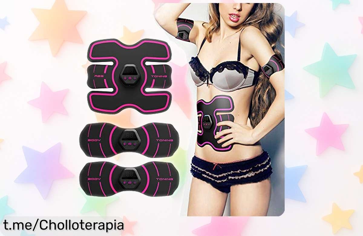 Cinturón tonificador VOANZO con pantalla digital y USB, oferta rebajada para lucir más fuerte sin esfuerzo ¡Este super chollo te está esperando, no lo dejes escapar!