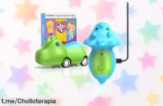 Coche dinosaurio con walkietalkies Inspireyes para niños, super chollo del día: ¡adéntrate en aventuras emocionantes y nunca vistas a un precio rebajado que se va volando!