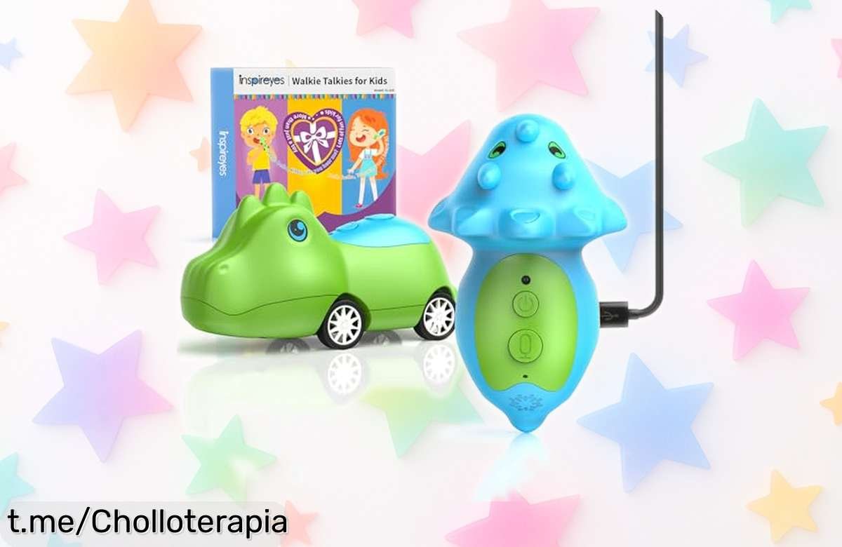 Coche dinosaurio con walkietalkies Inspireyes para niños, super chollo del día: ¡adéntrate en aventuras emocionantes y nunca vistas a un precio rebajado que se va volando!