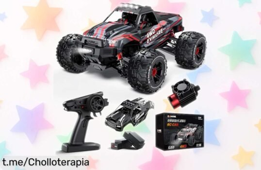 Coche teledirigido Evmore 4x4 con velocidad impresionante a un precio rebajado que no puedes dejar escapar, vive la emoción al volante ¡aprovéchalo ya!