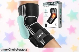 Codera deportiva AREST con cinta de compresión, ¡rebaja brutal por tiempo limitado para que entrenes al máximo y evites lesiones! No esperes, tu bienestar está en juego.