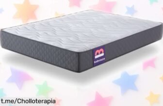 Colchón viscoelástico todocama Pure Flow MAX de 140x190 cm a un precio loco, ideal para cuidar tu columna. ¡No pierdas la oportunidad de descansar como nunca!