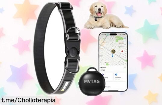 Collar GPS para perros con rastreador Apple Find My a precio loco: no pierdas a tu mejor amigo ni un segundo, ¡aprovecha esta oferta limitada y vive tranquilo!