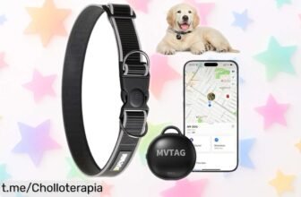 Collar GPS para perros con rastreador y conexión Apple Find My, ¡rebajado a un precio loco! No dejes pasar la oportunidad de mantener cerca a tu mejor amigo.