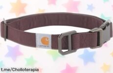 Collar de perro resistente Carhartt con ajuste a medida, ¡super chollo para paseos sin líos que dejó caer su precio brutalmente! Disfruta cada paseo con seguridad y estilo.