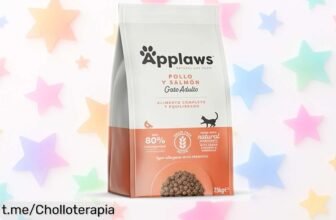 Comida seca natural Applaws para gatos con pollo y salmón, ahora a precio de ganga ¡No pierdas esta oportunidad única y mima a tu felino como se merece!