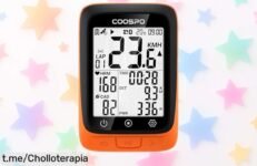Computadora de bicicleta COOSPO BC107 con GPS y pantalla iluminada a precio rebajado, no te lo pierdas si quieres pedalear conectado y disfrutar cada ruta.