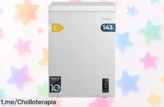 Congelador horizontal Cecotec Bolero CoolMarket 143L, tu aliado en la frescura a precio rebajado ¡No dejes escapar este chollazo que vuela!