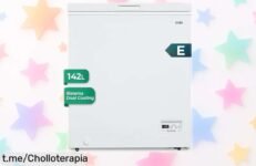 Congelador horizontal blanco Svan SCH1501EDC de 142 litros: ¡rebajado y con súper frío Dual Cooling! Aprovecha este chollo que hará tu vida más fresca, no te lo pierdas.