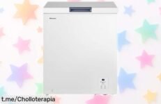 Congelador horizontal silencioso Hisense FT184D4AWYE con 142 L a precio rebajado, perfecto para mantener tus alimentos frescos hasta 5 días. ¡No te quedes sin el tuyo, date prisa!