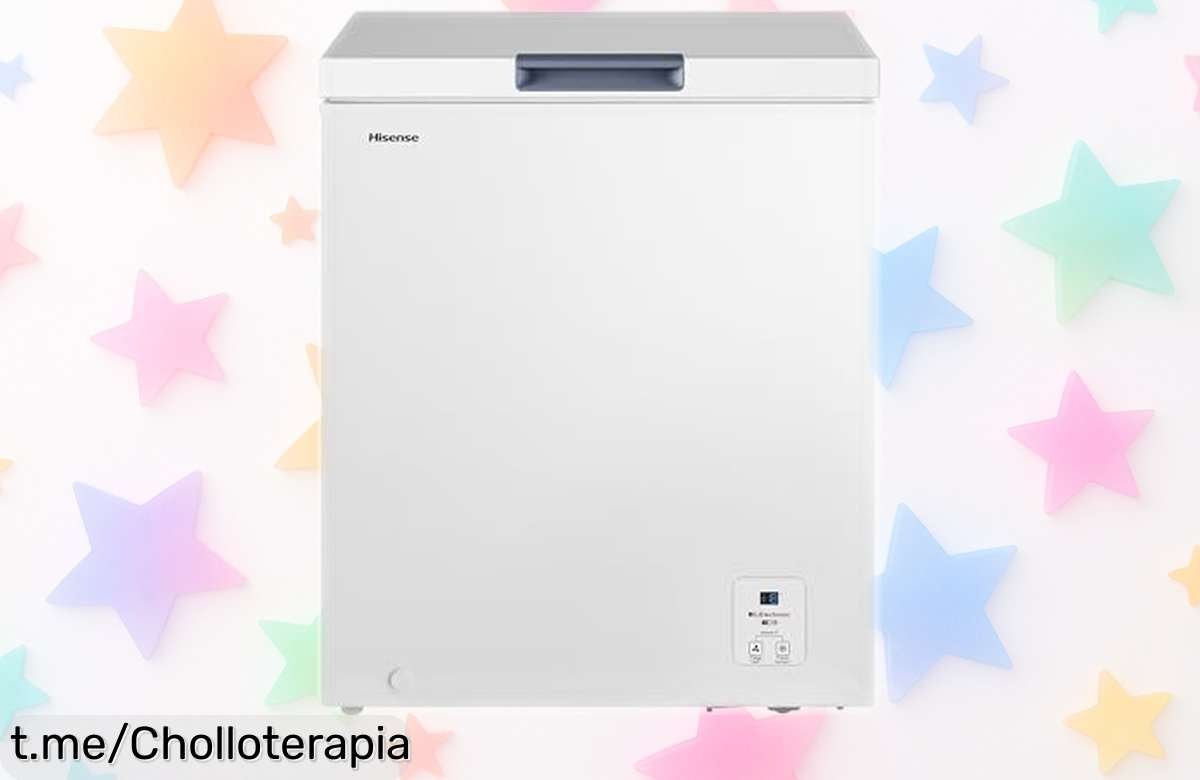 Congelador horizontal silencioso Hisense FT184D4AWYE con 142 L a precio rebajado, perfecto para mantener tus alimentos frescos hasta 5 días. ¡No te quedes sin el tuyo, date prisa!