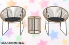 Conjunto de jardín Outsunny de 3 piezas a precio rebajado, ideal para disfrutar momentos únicos al aire libre — ¡aprovéchalo antes que se agote!