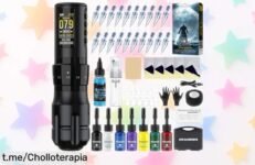 Consigue la máquina inalámbrica PFARRER con 7 tintas y un pack de 20 unidades ¡super chollo! No esperes más, aprovecha el descuento brutal antes de que se agote, corre que vuela.