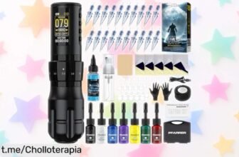 Consigue la máquina inalámbrica PFARRER con 7 tintas y un pack de 20 unidades ¡super chollo! No esperes más, aprovecha el descuento brutal antes de que se agote, corre que vuela.