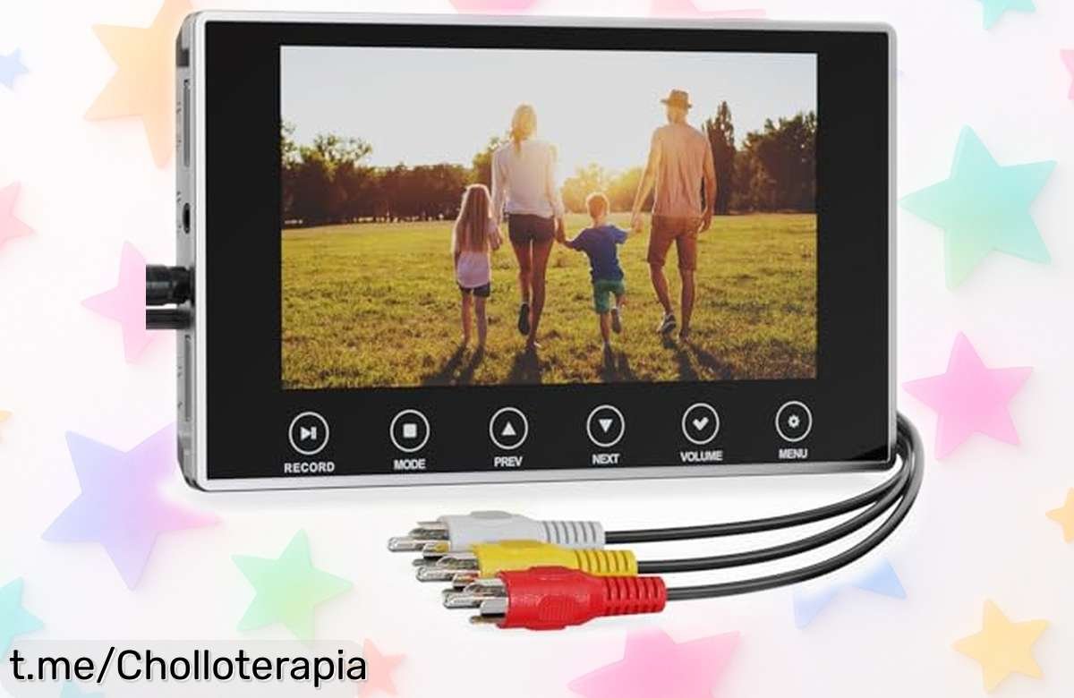 Convierte tus viejas cintas VHS a digital en 4K con este grabador impresionante, ¡oferta rebajada que se va volando! Revive recuerdos y no te quedes sin el tuyo.