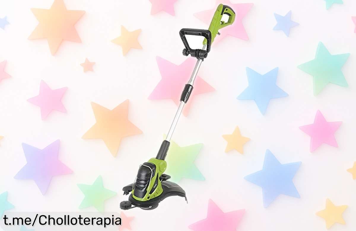 Cortabordes eléctrico CBE 550N potente y con corte ancho, ¡ofertón a precio rebajado que se va volando! Haz que tu jardín brille sin esfuerzo ahora mismo.