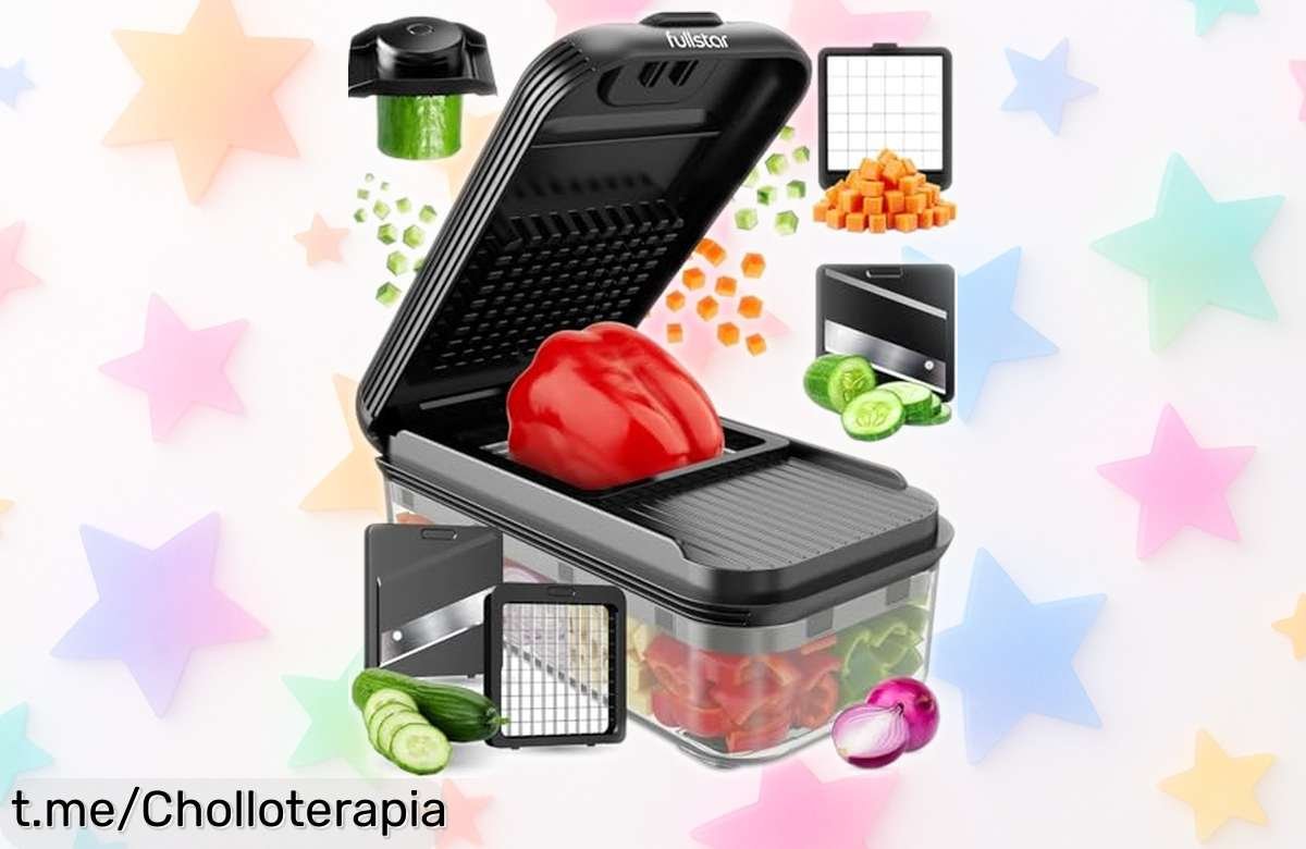 Cortador de verduras multifuncional Fullstar, el super chollo que transforma tus recetas en diversión, ¡aprovéchalo antes de que se acabe!
