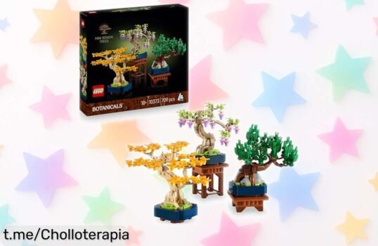 Crea tu propio jardín en casa con los 3 minibonsáis LEGO Botanicals a precio rebajado, una forma divertida de decorar y alegrar cualquier rincón. ¡No te lo pierdas!