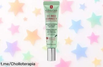 Crema CC Red Correct de Erborian, sutil y alisadora: Disimula rojeces al instante y protege tu piel con SPF 25. ¡Aprovecha este precio rebajado antes que se agote!