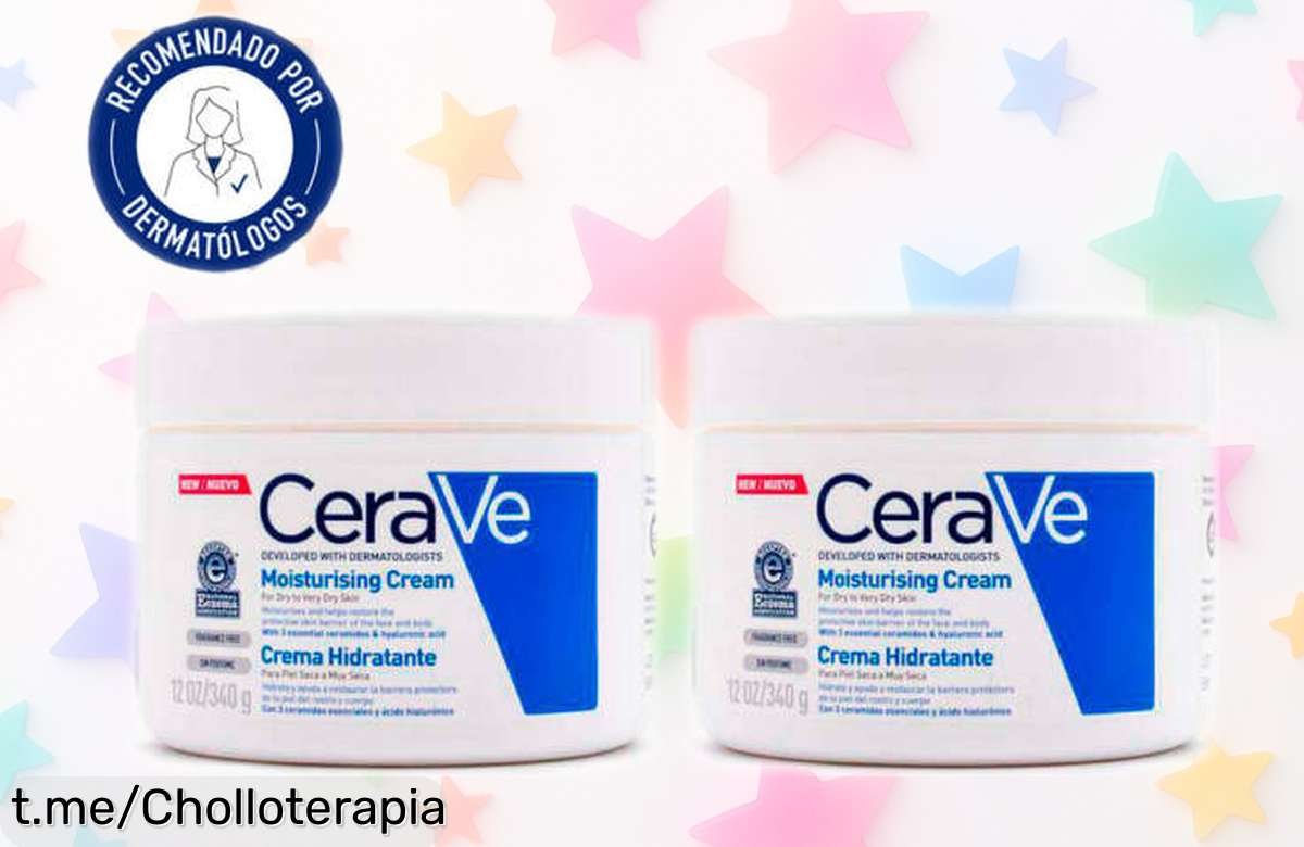 Crema hidratante CeraVe para piel seca, el super chollo que tu piel necesita con precio rebajado; ¡no dejes escapar esta oferta increíble y mima tu cuerpo ya!