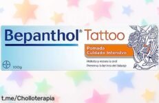 Crema para tatuajes Bepanthol, super chollo limitado que hidrata y repara tu piel ¡Cuida tu arte único antes de que vuelva a subir el precio!