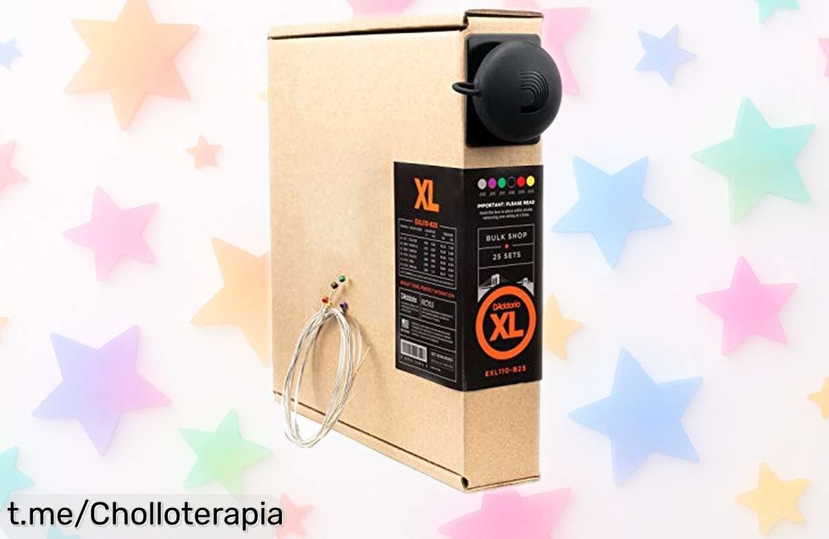 Cuerdas para guitarra eléctrica D’Addario EXL110B25, llevas 25 juegos a un precio rebajado que no puedes dejar pasar, ¡haz vibrar tu música con cada nota ahora mismo!