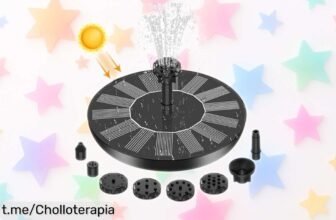 Dale vida a tu jardín con la bomba solar para fuente de baño de pájaros Qumox: arranca en 3 segundos y disfruta esta oferta única, ¡no te quedes sin ella!