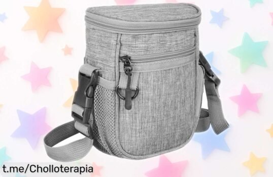 Deliciosa bolsa de golosinas Aomig para perros con correa ajustable, ahora rebajada: dale a tu peludo paseos inolvidables y aprovecha esta ganga antes de que se acabe.