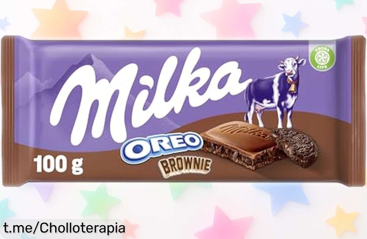 Deliciosa tableta de chocolate Milka Oreo Brownie con trozos crujientes, ¡rebajada y lista para hacerte sonreír! Disfruta cada bocado y comparte dulzura en momentos únicos.