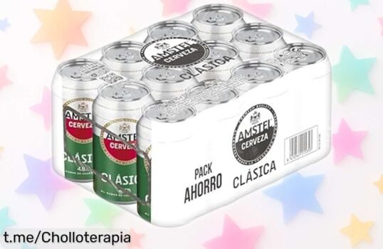 Deliciosas latas de Amstel Clásica 330 ml en pack de 12, precio rebajado que no podrás rechazar: ¡Sabor refrescante y espuma irresistible para tus momentos especiales!