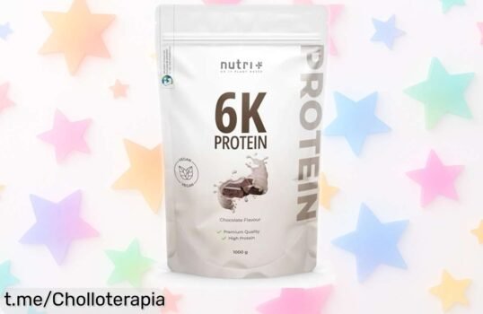 Delicioso batido de proteína de chocolate Nutri + 1kg para quemar grasa y ganar músculo rápido, aprovechando este super chollo a precio rebajado ¡Hazlo tuyo antes que desaparezca!