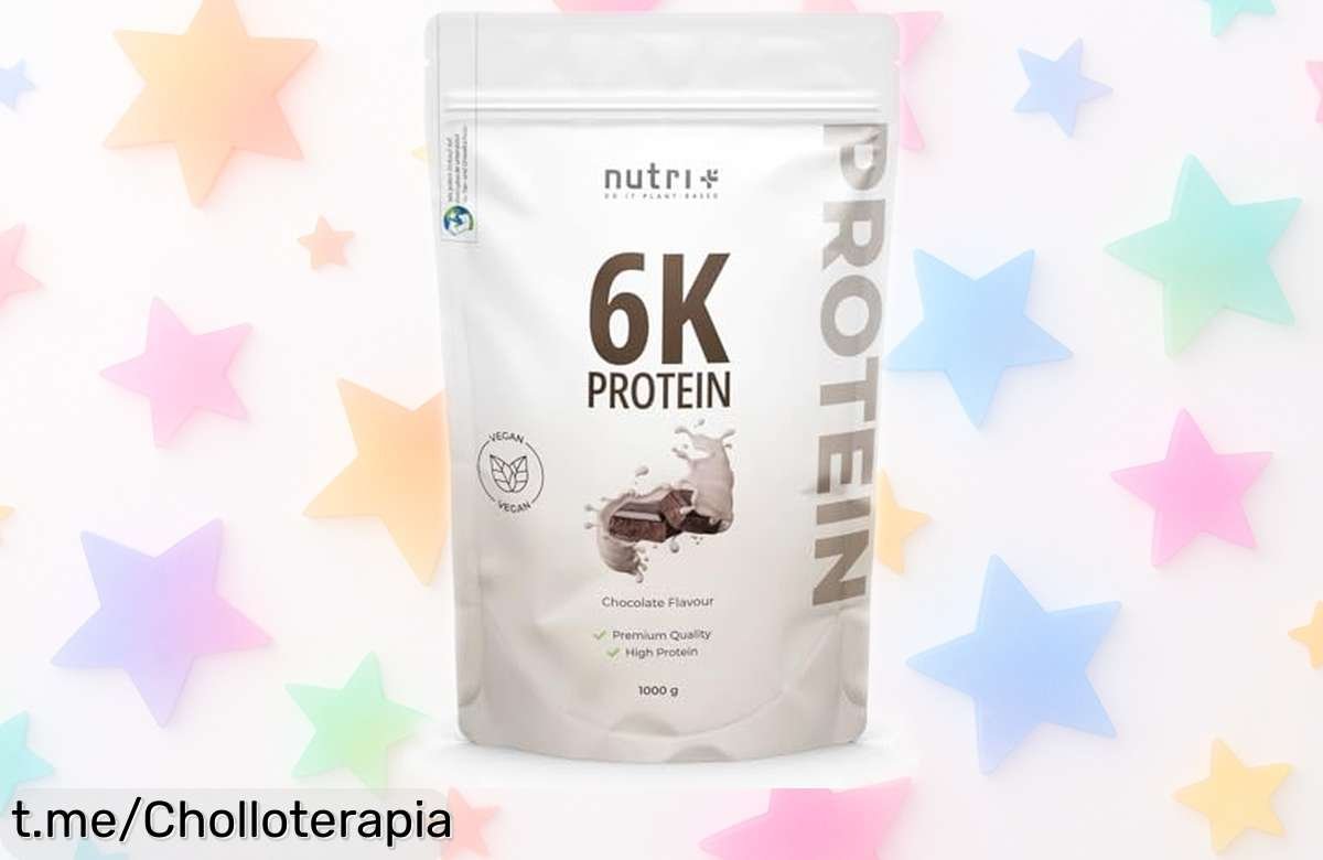 Delicioso batido de proteína de chocolate Nutri + 1kg para quemar grasa y ganar músculo rápido, aprovechando este super chollo a precio rebajado ¡Hazlo tuyo antes que desaparezca!