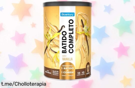 Delicioso batido sustitutivo de comida sabor vainilla Bicentury rebajado ¡Aprovecha este super chollo para cuidar tu peso y llévate el cuerpo que siempre soñaste!
