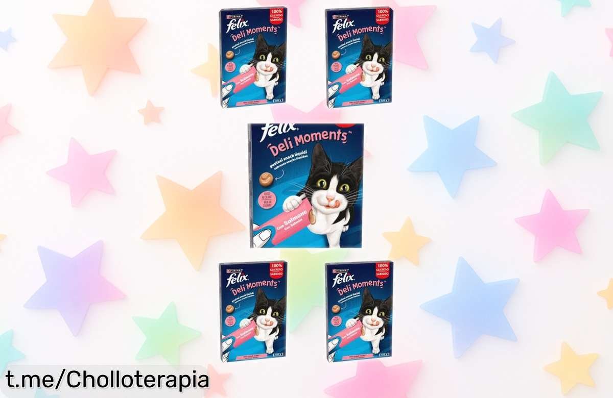 Delicioso bocadillo cremoso Felix Deli Moments para gatos, ¡un super chollo que hará feliz a tu peludo! Aprovecha esta oferta limitada antes de que vuela.