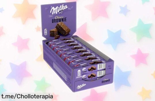 Delicioso pack de 24 bizcochos Milka Choco Brownie a precio rebajado, perfectos para compartir momentos dulces y alegrar tu día ¡No te pierdas este gustazo irresistible!