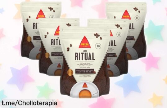 Delicioso pack de café Delta Ritual 5 uds x 220 gr, rebajado por tiempo limitado ¡No te pierdas este super chollo para saborear cada momento!
