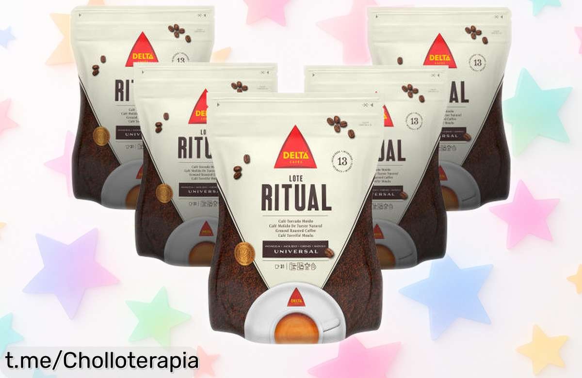 Delicioso pack de café Delta Ritual 5 uds x 220 gr, rebajado por tiempo limitado ¡No te pierdas este super chollo para saborear cada momento!
