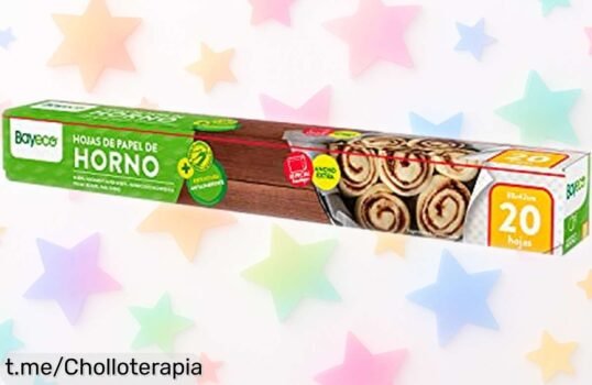 Delicioso papel de horno Bayeco en hojas precortadas: cocina sano y sin aceite con esta oferta rebajada. ¡Haz que tus platos brillen ahora mismo!