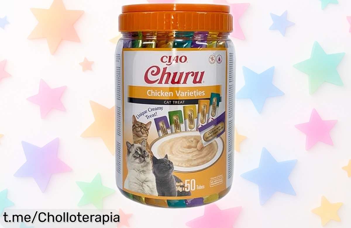 Deliciosos snacks cremosos INABA Churu para gatos, ¡oferta limitada en precio rebajado! Sorprende a tu felino con cada bocadito lleno de amor y sabor.