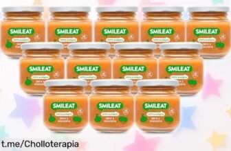 Deliciosos tarritos ecológicos de frutas Smileat para bebés con sabor a pera y manzana, ¡aprovéchate ahora de este super chollo por tiempo limitado que les encantará!