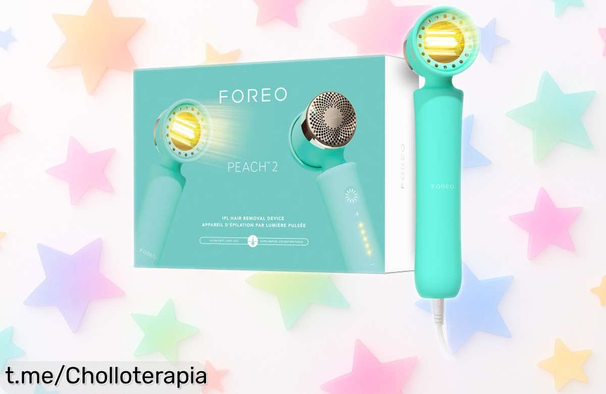 Depiladora IPL FOREO Peach 2 ultrarrápida en oferta imperdible; olvídate del vello y dale a tu piel la suavidad que se merece, ¡no dejes pasar esta oportunidad única!