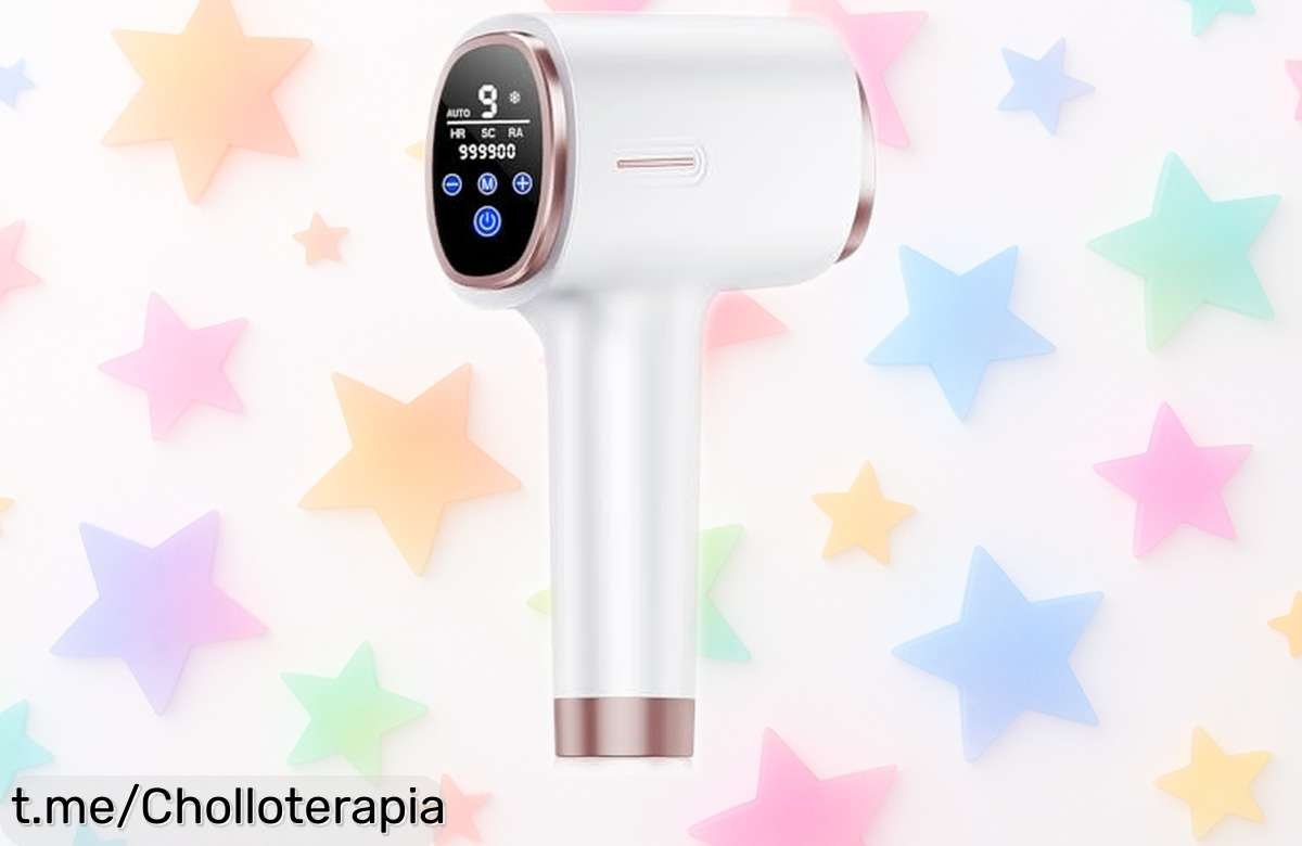 Depiladora láser de luz pulsada para eliminar el vello en casa, ¡aprovecha el precio loco con descuento y consigue una piel suave como nunca antes!