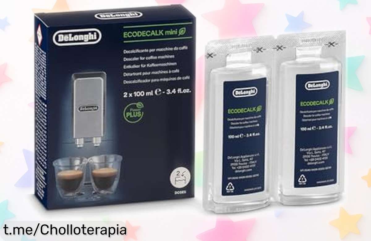 Descalcificador De’Longhi EcoDecalk Mini DLSC200: El precio rebajado que tu cafetera necesita para un café siempre perfecto. ¡No dejes pasar esta oferta limitada!
