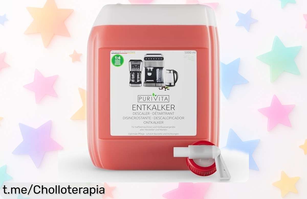 Descalcificador universal Purivita® 5000 ml para máquinas de café: ¡Ofertón rebajado que protege tu cafetera y garantiza café fresco, no te lo pierdas!