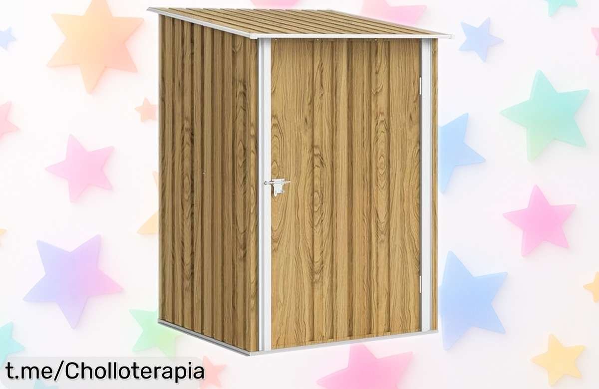 Descubre el cobertizo de jardín Outsunny con cerradura y puerta, la solución perfecta para tus herramientas a precio rebajado ¡ordena tu espacio hoy mismo y disfruta la tranquilidad!