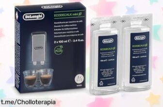 Descubre el descalcificador De'Longhi EcoDecalk Mini que cuida tu cafetera y mejora el sabor de tu café en un super chollo irrepetible, ¡no dejes pasar esta oportunidad para disfrutar cada taza!