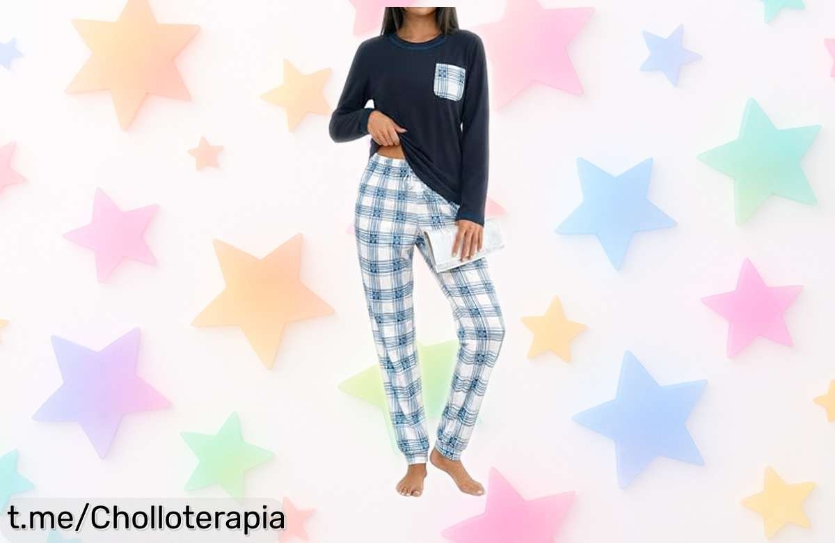 Descubre el pijama largo de algodón para mujer que combina chic y comodidad, ¡precio rebajado que no verás otra vez! Ideal para relajarte con estilo.