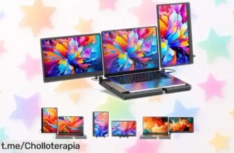 Descubre la pantalla portátil SMISEACOW 14” con rotación 360° al precio loco que soñabas; duplica tu espacio y mejora tus momentos en un abrir y cerrar de ojos. ¡Aprovecha este super chollo ya!