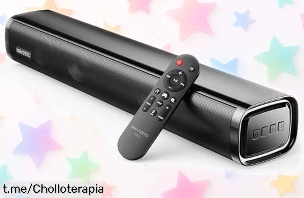 Descubre la potente barra de sonido MEVOSTO 60W con subwoofer y bluetooth 5.4, ahora rebajada a un precio increíble que te hará sentir cada juego y película como nunca ¡No dejes pasar esta oportunidad!